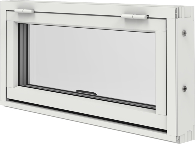 Original Alu 100 och Precision, Överkantshängt fönster utsida stängt