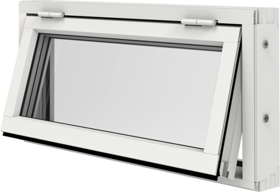 Original Alu 100, Överkantshängt fönster utsida öppet