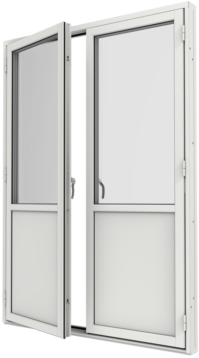 Retro, Altanpardörr med fyllning utsida öppen/stängd